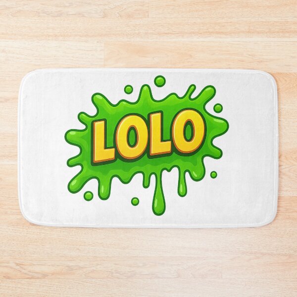 Item preview, LOLO – Yellow Lettering with Neon Green Slime designed and sold by pacobull90.