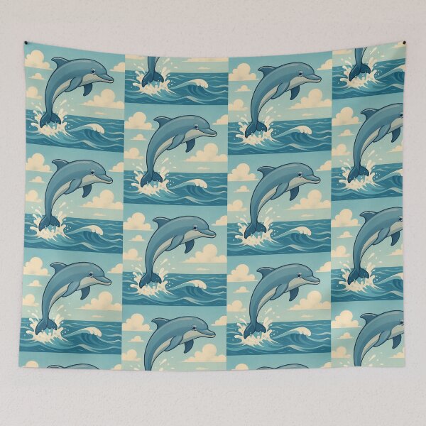 Item preview, Dolphin jumping out of the sea designed and sold by yay030.