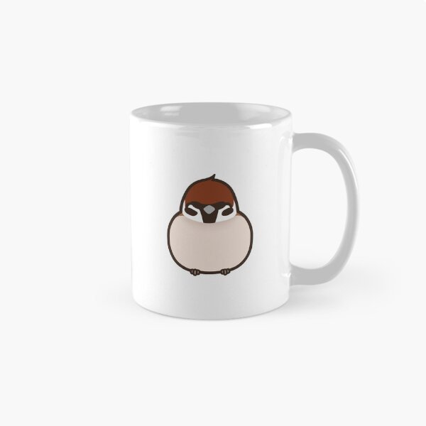 Item preview, Tiny Coffee Sparrow straight looking designed and sold by coffeeresque.