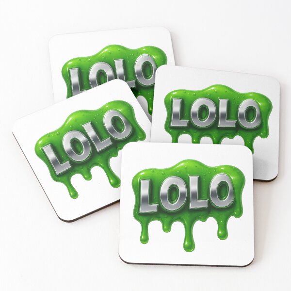 Item preview, LOLO – Chrome Lettering with Slim Neon Green (3D Effect) designed and sold by pacobull90.