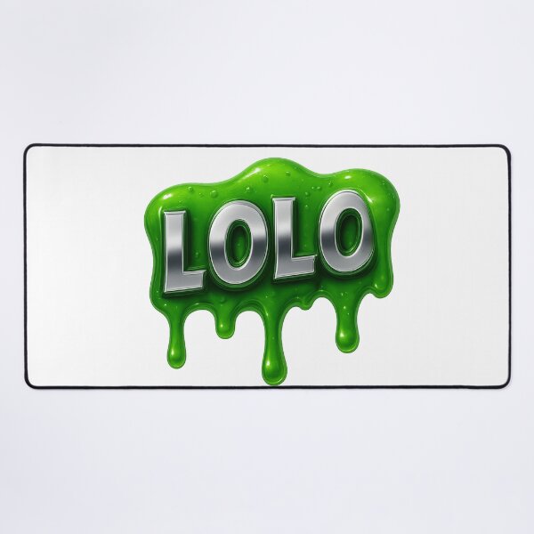Item preview, LOLO – Chrome Lettering with Slim Neon Green (3D Effect) designed and sold by pacobull90.