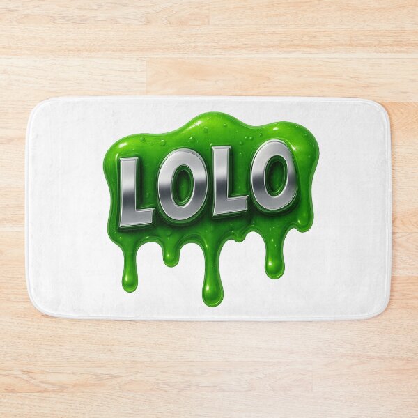 Item preview, LOLO – Chrome Lettering with Slim Neon Green (3D Effect) designed and sold by pacobull90.
