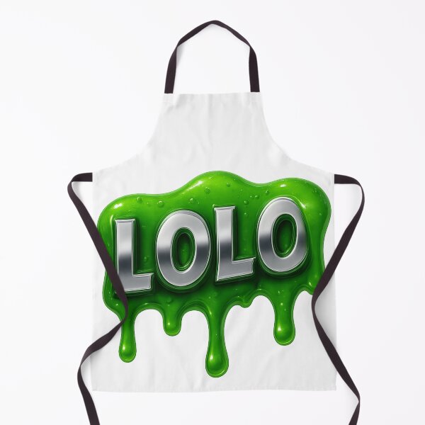 Item preview, LOLO – Chrome Lettering with Slim Neon Green (3D Effect) designed and sold by pacobull90.