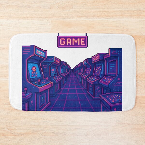 Item preview, Retro Arcade Dream – Infinite Corridor in Pixel Art designed and sold by pacobull90.