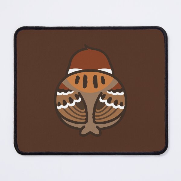 Item preview, Tiny Coffee Sparrow backside dark brown designed and sold by coffeeresque.