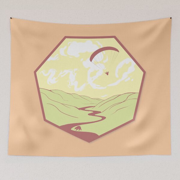 Item preview, Paraglide. Hills and bear. designed and sold by tabemisa.