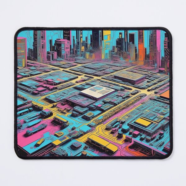 Item preview, Neon Grid Metropolis designed and sold by Esterlane.