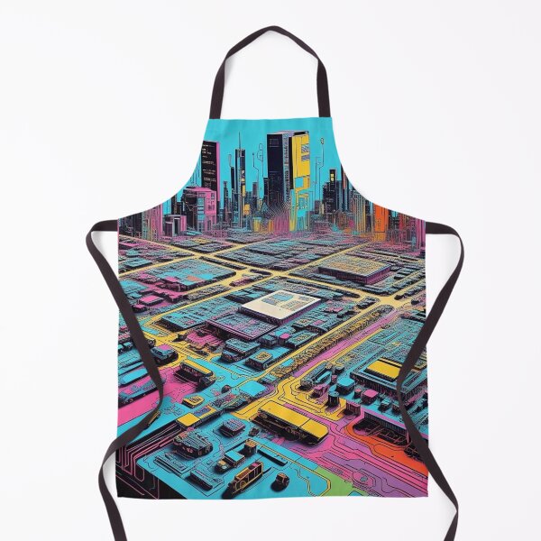 Item preview, Neon Grid Metropolis designed and sold by Esterlane.