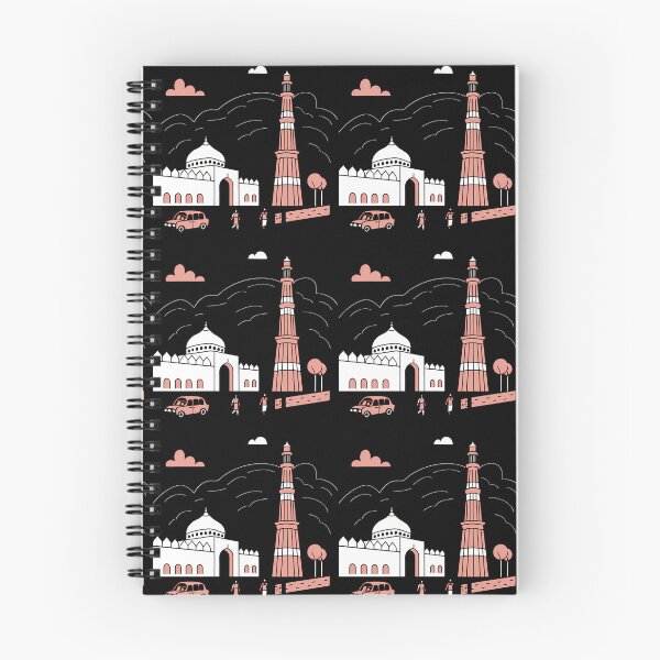 Item preview, Delhi Landmark Illustration with People designed and sold by ART ATTACK ZONE.