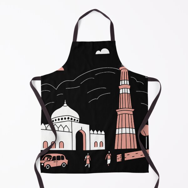 Item preview, Delhi Landmark Illustration with People designed and sold by ART ATTACK ZONE.