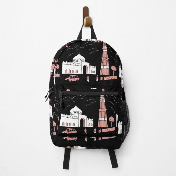Item preview, Delhi Landmark Illustration with People designed and sold by ART ATTACK ZONE.