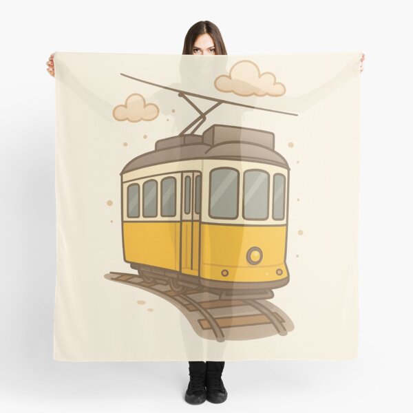 Item preview, Lisbon Tram – Cute Vintage Illustration designed and sold by Myriam Iart.