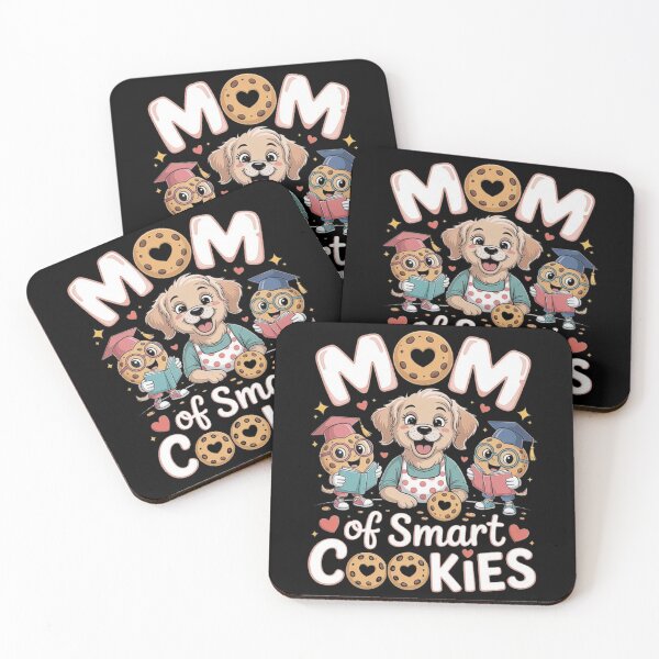 Item preview, Cute Dog Mom Design - Mom of Smart Cookies Funny Puppy and Cookie Characters designed and sold by love3617.