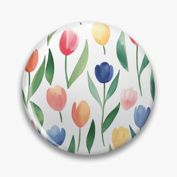 Item preview, Cute small colorful tulip designed and sold by P&U Fabric.