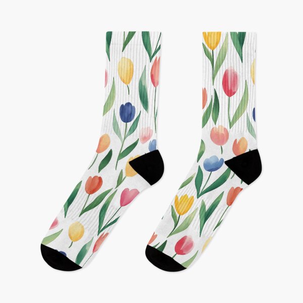 Aperçu de l'œuvre Cute small colorful tulip créée et vendue par P&U Fabric.