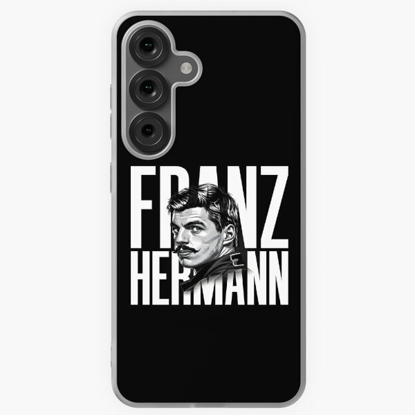Item preview, Franz Hermann Portrait - Vintage F1 Driver Black & White Art Print designed and sold by Studio F1Grid.
