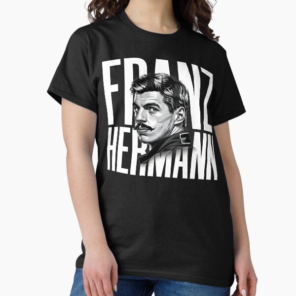 Item preview, Retrato de Franz Hermann - Impresión artística en blanco y negro de un piloto de F1 de época designed and sold by Studio F1Grid.