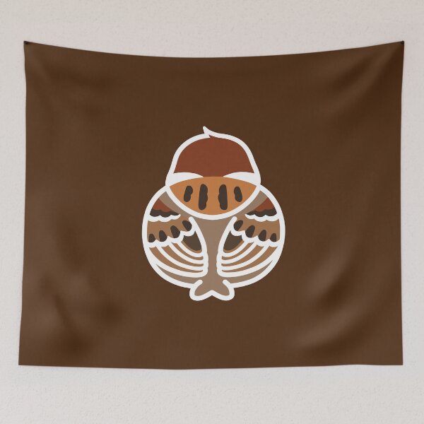 Item preview, Sparrow White Line Art with Color in - backside (Mug: double) designed and sold by coffeeresque.