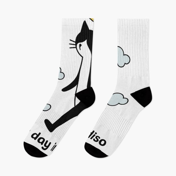 Item preview, One Day in Paradiso – Funny Angel Cat Walking in Heaven Design designed and sold by PetSoulPrints.