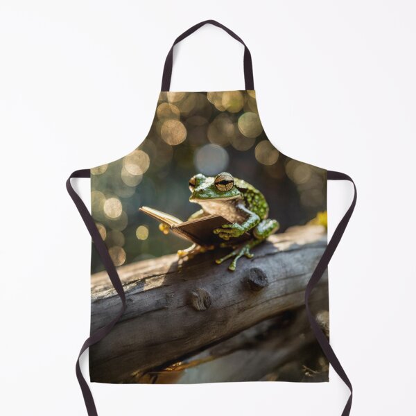 Item preview, Cottagecore Frog Reading a Book Art | Light Academia designed and sold by Englandbear.