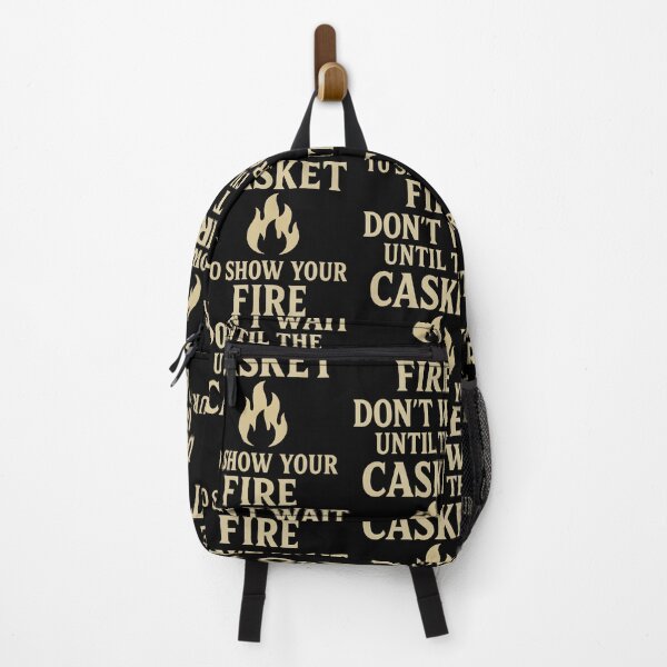 Item preview, Don’t Wait Until the Casket to Show Your Fire – Motivational Dark Humor Shirt designed and sold by TeeTimeTreasure.