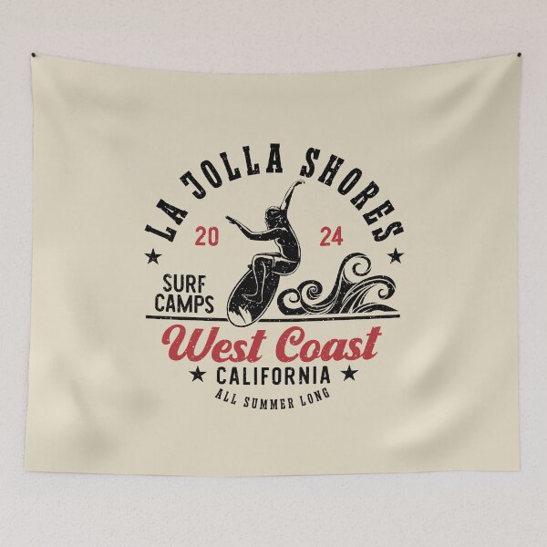 Item preview, Surfing La Jolla Shores Surf Camp San Diego California designed and sold by eclecTEEq.