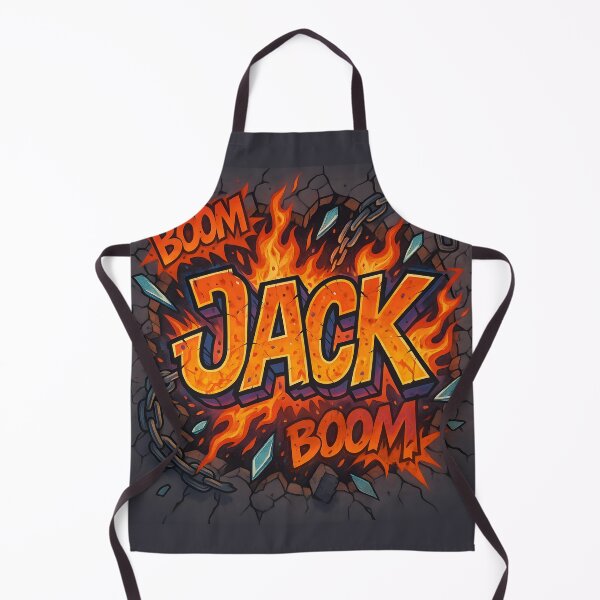Item preview, Jack – Boom Blast Fury | Explosive Comic Book Style Name Art designed and sold by VoidBloom Studio.