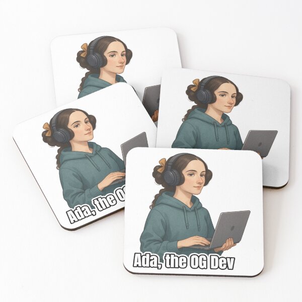 Item preview, Ada, the OG Dev – Feminist Coder Vibes designed and sold by MissGyverDesign.