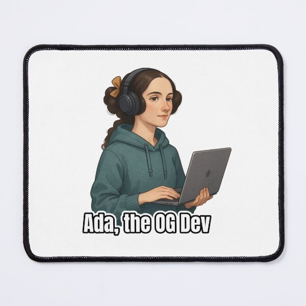 Item preview, Ada, the OG Dev – Feminist Coder Vibes designed and sold by MissGyverDesign.