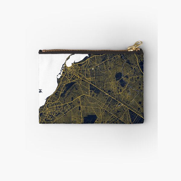 Item preview, Luanda City Map of Angola - Gold Art Deco designed and sold by deMAP.