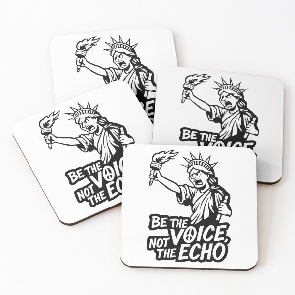 Item preview, Statue of Liberty Protest – Be the Voice, Not the Echo, bold illustration. designed and sold by All DayTees.