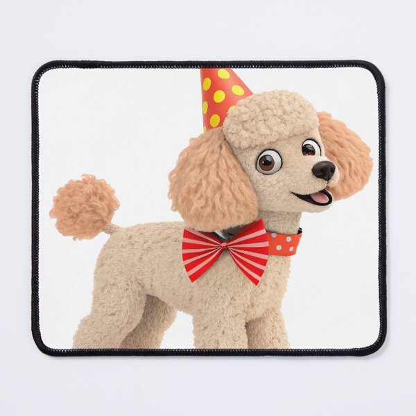 Item preview, Cute 3d Cartoon Birthday Poodle  designed and sold by elkuni.
