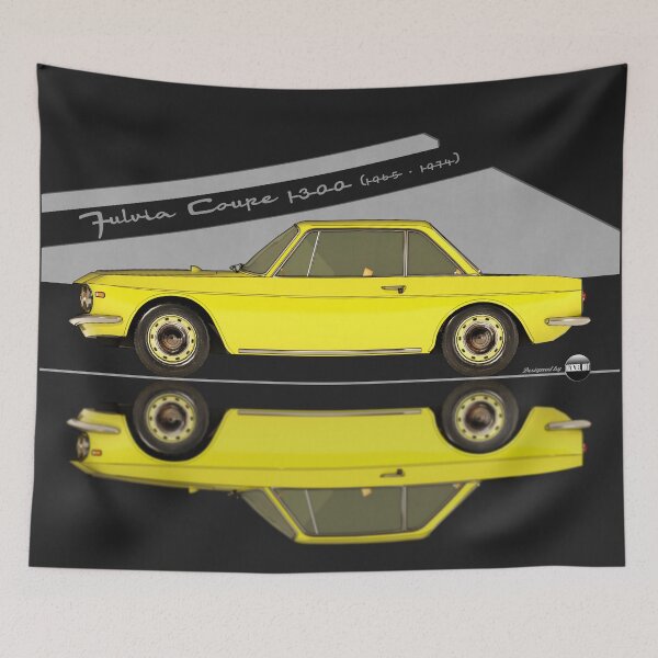 Item preview, Fulvia Coupé 1300 - 1965 -1974 - (Giallo Maya) – Rally Roots in Style designed and sold by Azaziel.