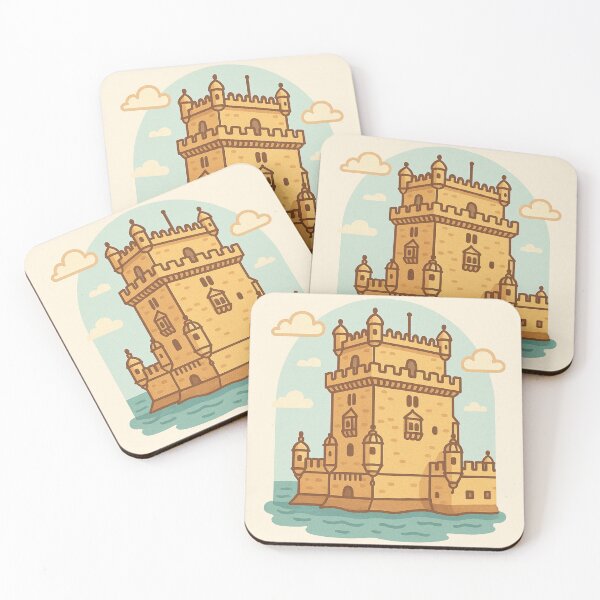 Item preview, Belém Tower – Cute Vintage Lisbon Illustration designed and sold by Myriam Iart.