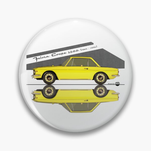 Item preview, Fulvia Coupé 1300 - 1965 -1974 - (Giallo Maya) – Rally Roots in Style designed and sold by Azaziel.