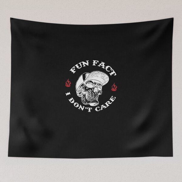 Item preview, Fun Fact I Don't Care Funny Skeleton Sarcastic Adult Humor designed and sold by Juan Pedro Matta.