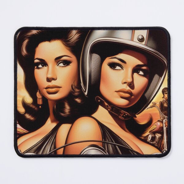 Item preview, Retro Biker Girls designed and sold by PulpVintage.