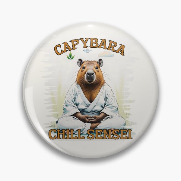 Item preview, Chill Capybara Monk designed and sold by TestudoDesign.