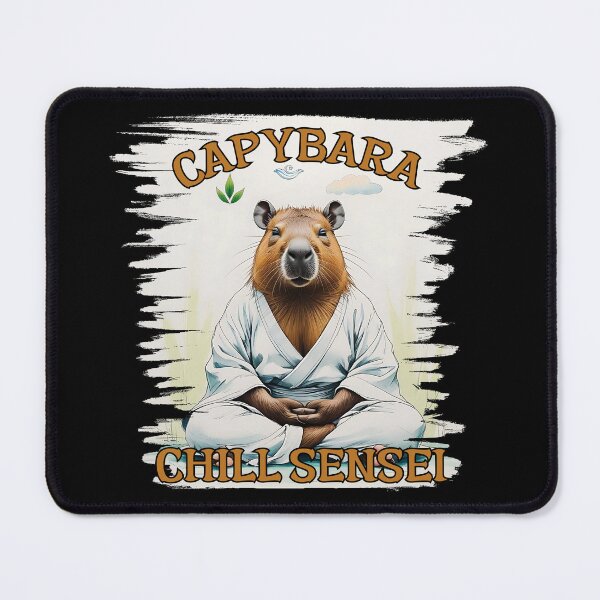 Item preview, Chill Capybara Monk designed and sold by TestudoDesign.