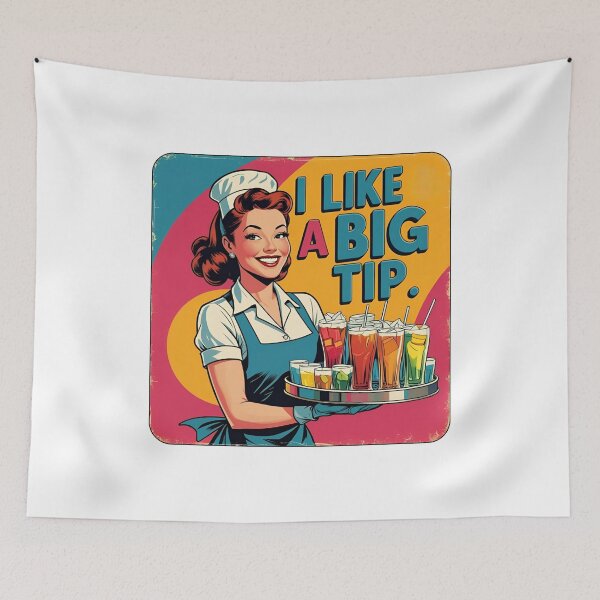 Item preview, I like a big tip! designed and sold by NicMacTees.