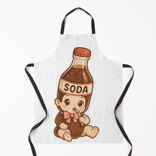 Item preview, Pegatina de botella de refresco de bebé kawaii | Arte de refrescos de anime adorable designed and sold by The-Onyxx.