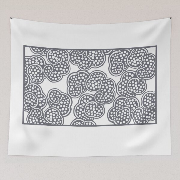 Item preview, Kumo - Taisho Modern Cloud Pattern in Muted Greenish Gray designed and sold by tokomoroJP.