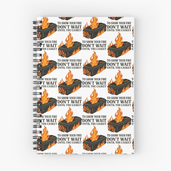 Item preview, Don’t Wait Until the Casket to Show Your Fire – Inspirational Gothic T-Shirt designed and sold by TeeTimeTreasure.