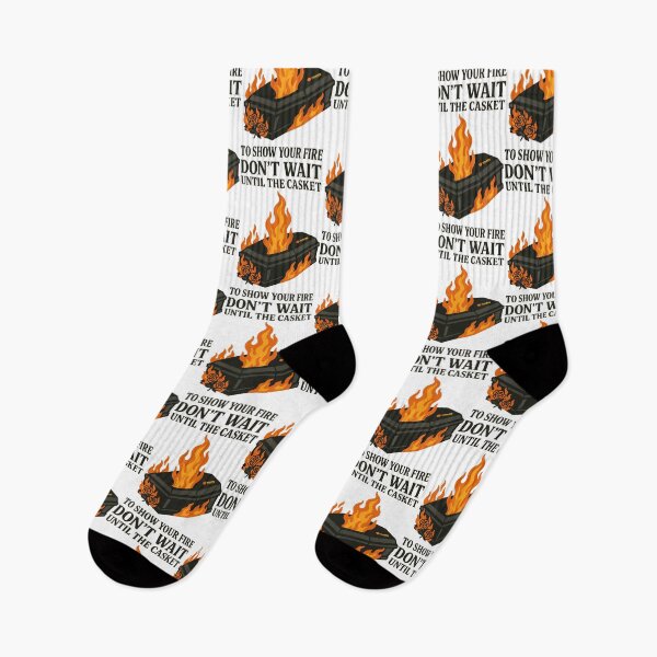 Item preview, Don’t Wait Until the Casket to Show Your Fire – Inspirational Gothic T-Shirt designed and sold by TeeTimeTreasure.