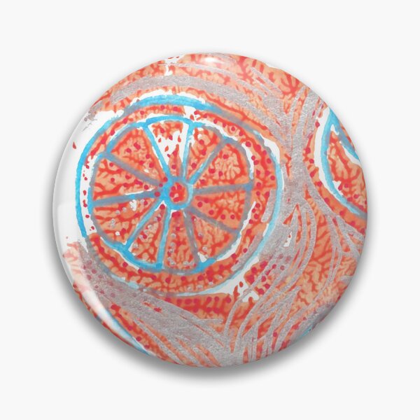 Item preview, Silver and Blue Oranges - Print designed and sold by PaintingPositives.