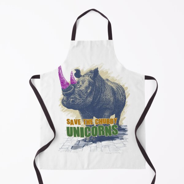 Item preview, retro rino - Save the chubby unicorns! designed and sold by Gaviani Design Studio.