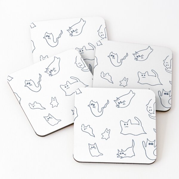 Item preview, Navy Ghost Cats designed and sold by PaintingPositives.