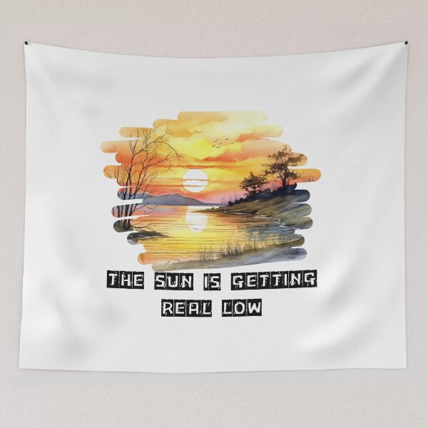 Item preview, Sun Is Getting Real Low – Sunset Serenity painting  designed and sold by MOTAS FASHION .