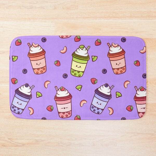 Item preview, Kawaii Boba Tea Pattern – Dreamy Purple Aesthetic designed and sold by Magsu.art.