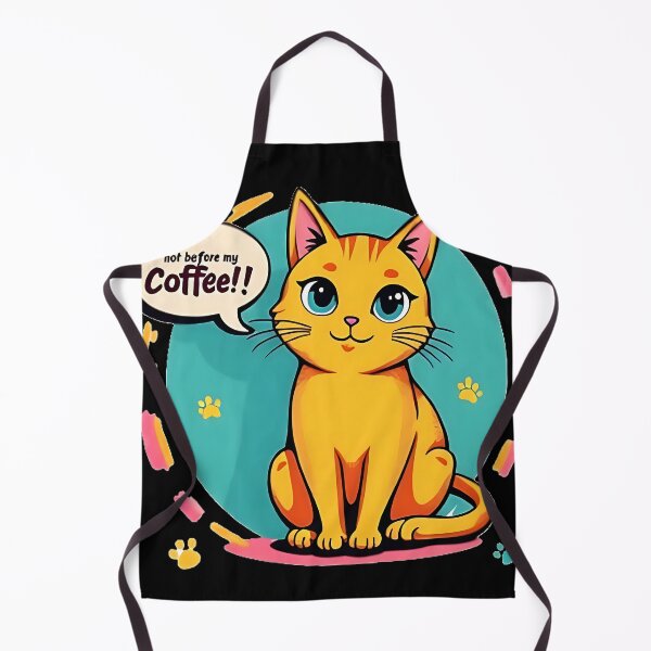 Item preview, Blue-Eyed Cat Cafe "Not Before My Coffee!!" designed and sold by Ayutthaya Vibes.